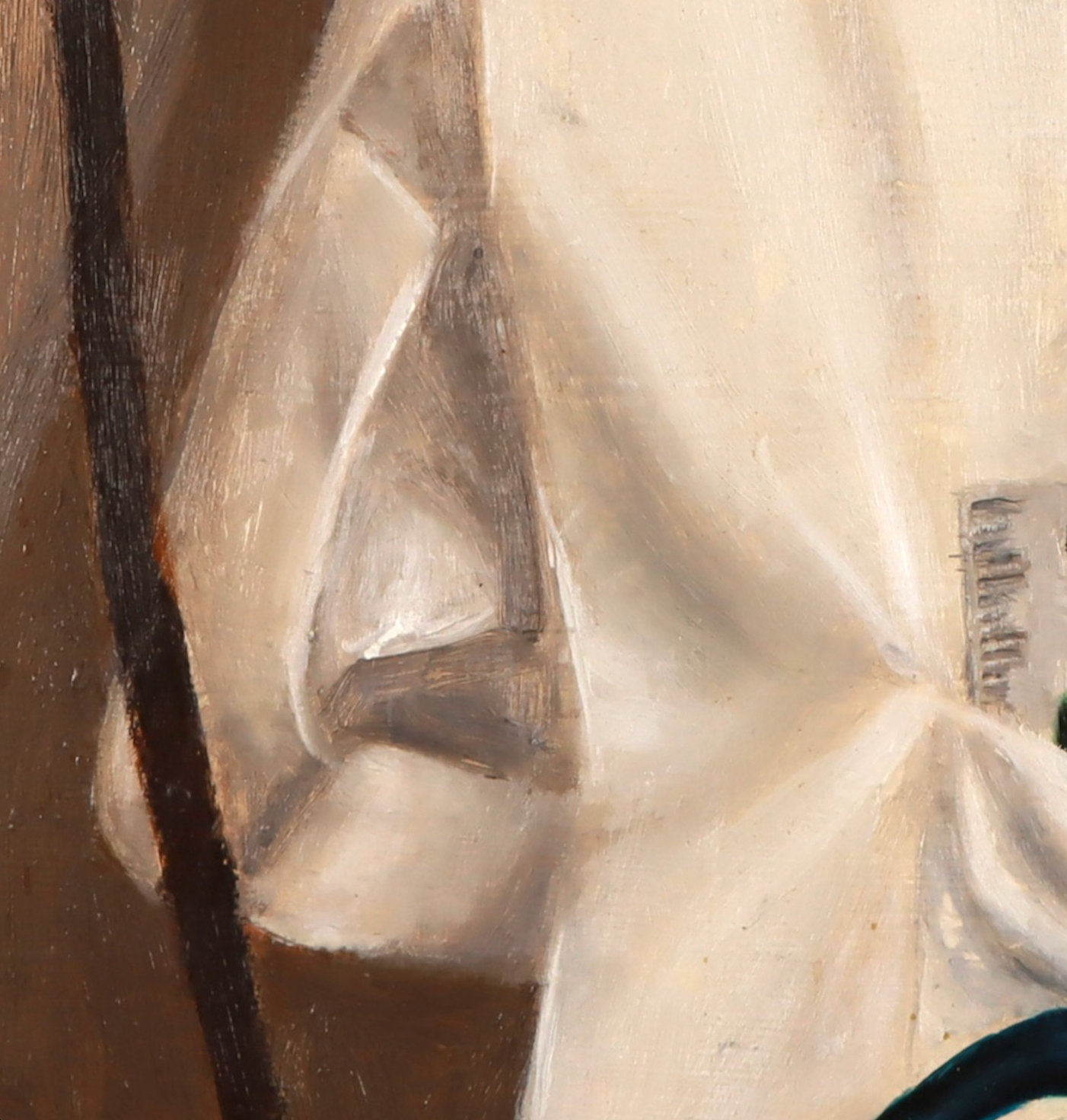 White coat, Oil painting, 14x18 inches, Oil on masonite board, fine art